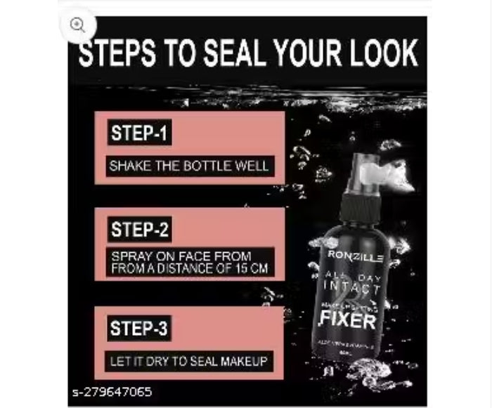 πβ¨ RONZILLE Makeup Fixer 60ml πΏ with Natural Aloe Vera & Vitamin E π§ + FREE Ultra Prime Primer 80ml π | Smudge-Proof β¨ Long-Lasting Glow πΈ